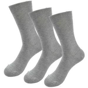 3 grey bamboo socks