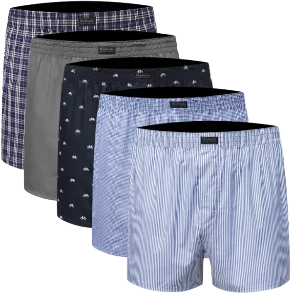 5 woven boxers
