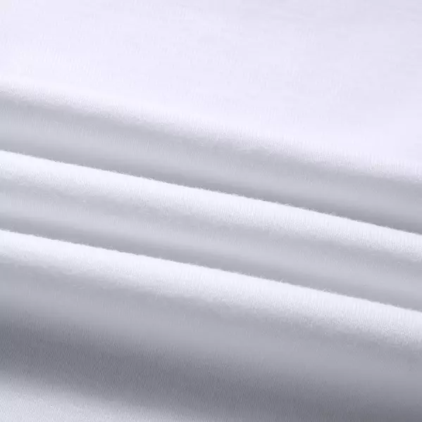 White cotton tank top fabric folded