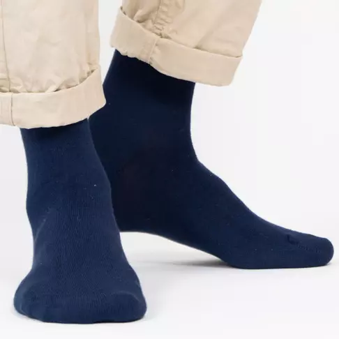 Navy socks with pants
