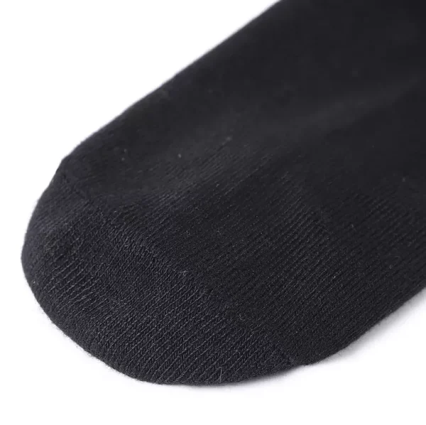 Toe of black ancle bamboo sock