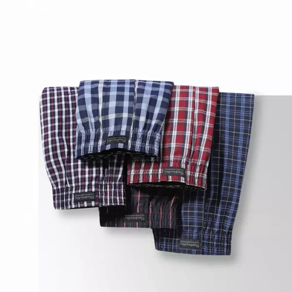5 folded woven boxers