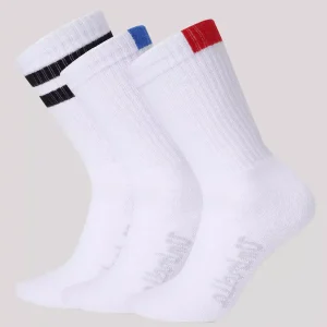 3 White Sports Socks